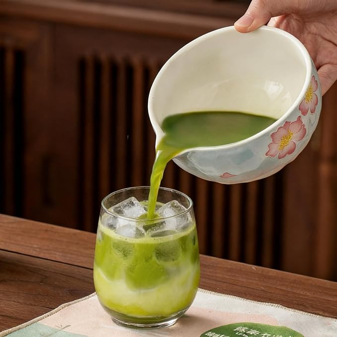 Clay&Fire Matcha Whisk Set，9 Pcs Ceramic Matcha Set, 15 OZ Matcha Bowl - Image 4