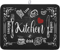 Kawani Black Coffee Bar Dish Drying Mats by Kawani