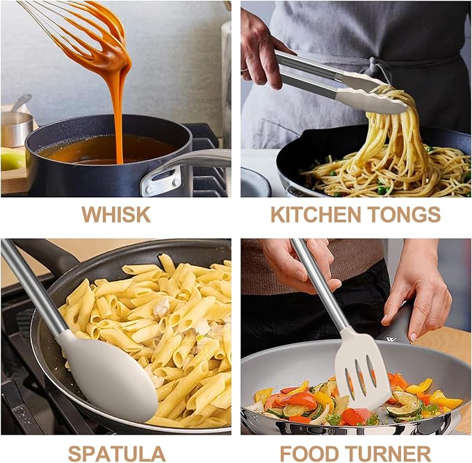 Kitchen Utensils Set-Umite Chef 34 Pcs Silicone Cooking Utensils Set - Image 4