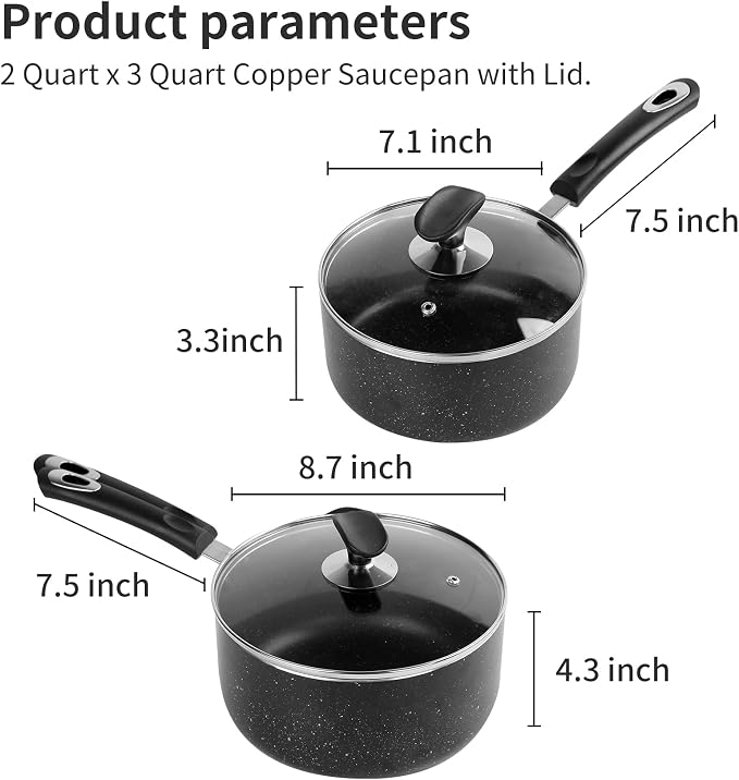 Nonstick Saucepan Set - Image 3