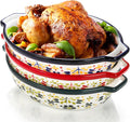 Peohud 3 Pack Ceramic Baking Dishes, 50 Oz Large Casserole Dish by Peohud