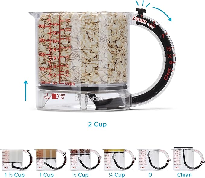 Dreamfarm Big Upcup, 5-in-1 Adjustable Measuring Cup - Image 2