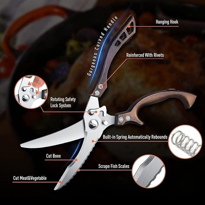 Dream Reach Poultry Shears, Heavy Duty Kitchen Shears - Image 5