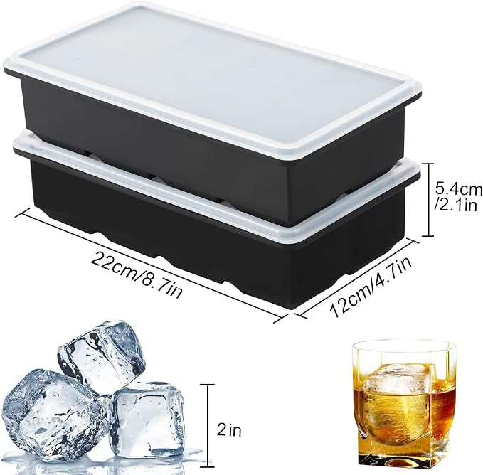 LessMo Ice Cube Tray with Lid - Image 2