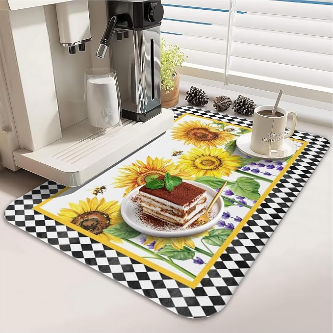 Dish Drying Mat for Kitchen Counter 2 Pack - Image 3