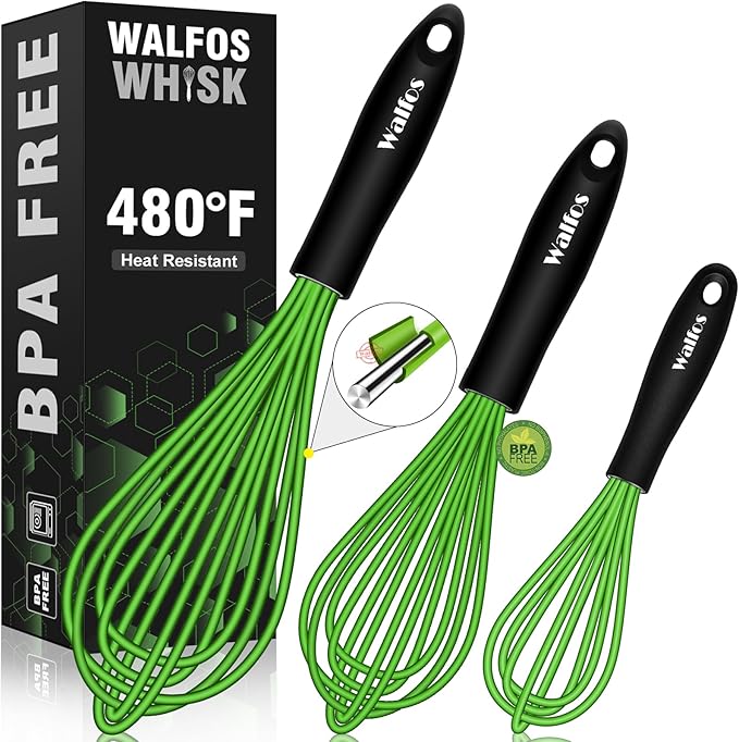 Walfos Silicone Whisk, Rubber Whisks by Walfos