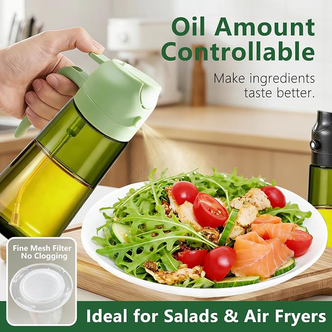 Olive Oil Sprayer & Dispenser Bottle - Image 2