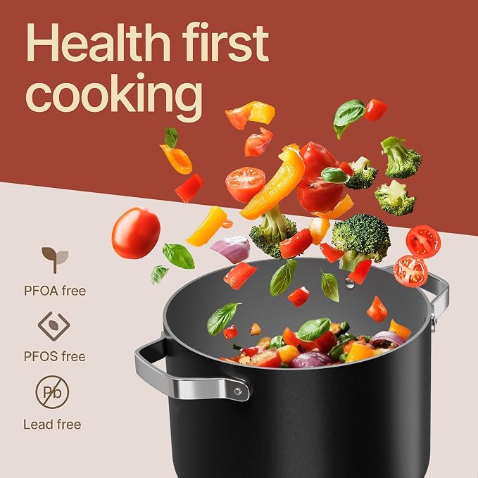 Bakken 5 Quart Ceramic Coated Stock Pot - Image 6