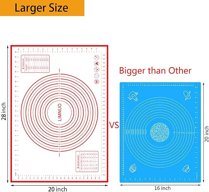 Silicone Baking Mat，Non Stick Rolling Dough - Image 7