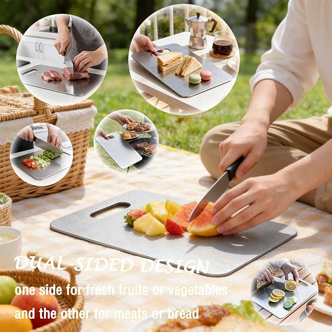 100% Pure Titanium Cutting Board, Titanium Cutting Boards - Image 3