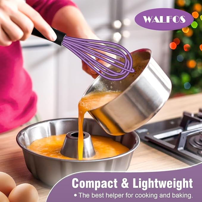 Walfos Mini Silicone Whisk, Heat Resistant - Image 5