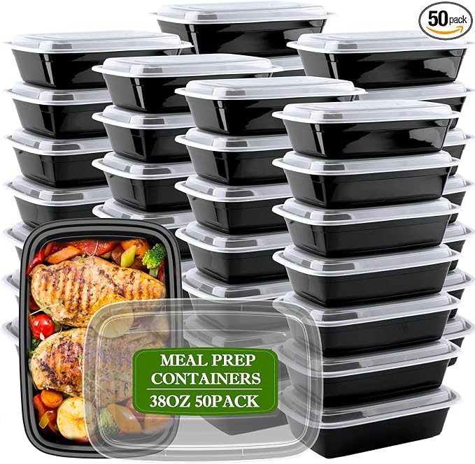 RANLITTLE Meal Prep Containers Reusable 38oz by RANLITTLE
