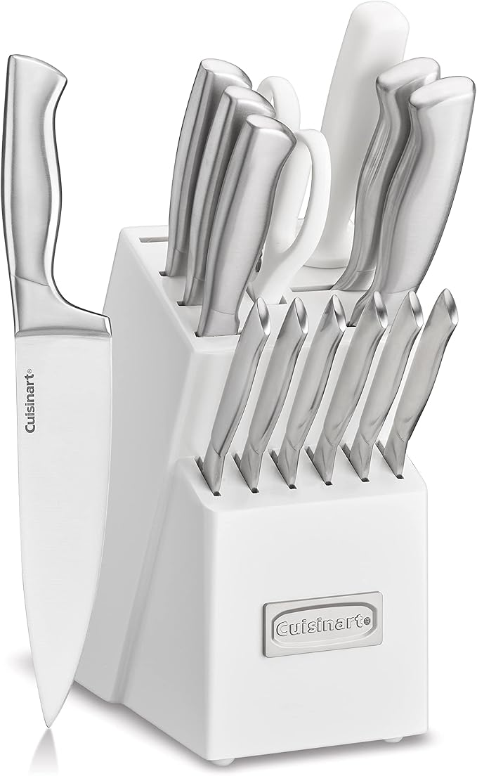 Cuisinart Professional Block Knife Set, Lightweight, Stainless Steel Durable & by Cuisinart