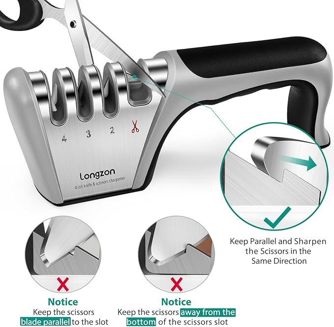 Longzon 5-in-1 Knife Sharpener 4 Stage - Image 6