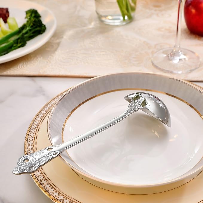 KEAWELL Premium 7.5 inch Luxury Gravy Ladle, 18/10 Stainless Steel, Small Gravy - Image 5