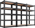 Set of 3 71"H Garage Shelving-5 Tier Garage Storage Shelves, Adjustable Heavy by Unknown