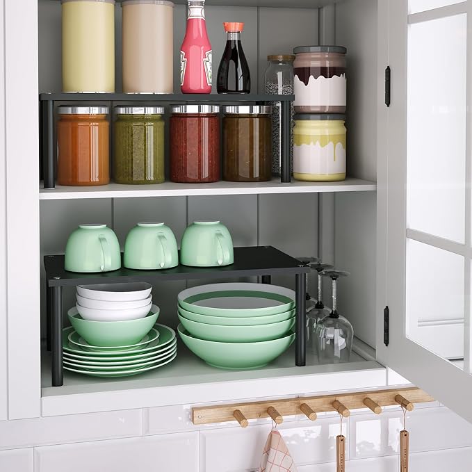 VERTORGAN Cabinet Organizer Shelf, Kitchen Counter Shelves, Bamboo Spice Rack - Image 2