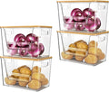 Delamu 4 Pack Pantry Organizers and Storage, Trash Bag Dispenser by DELAMU