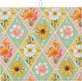 Daisy Flowers Dish Drying Mat 16x18 Inch, Microfiber Absorbent Fast Dry Mat by Unknown