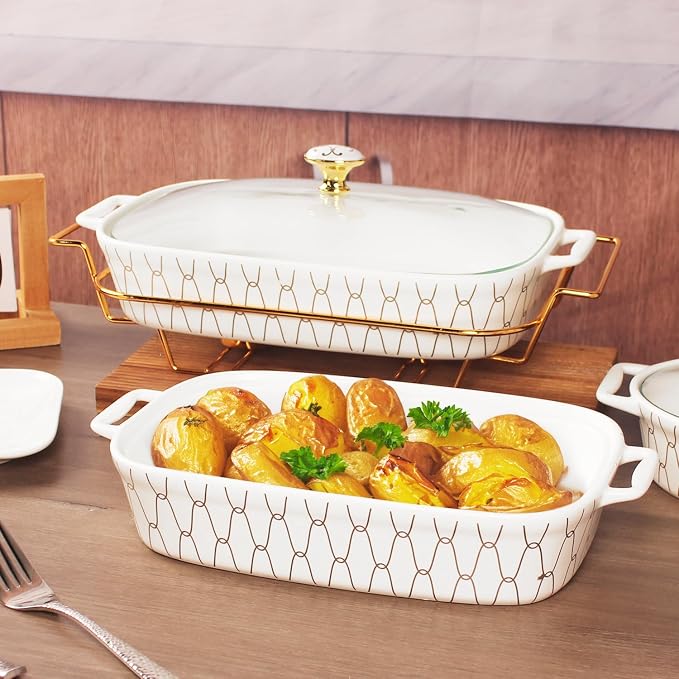 10" x 7" Ceramic Casserole Dish - Image 6