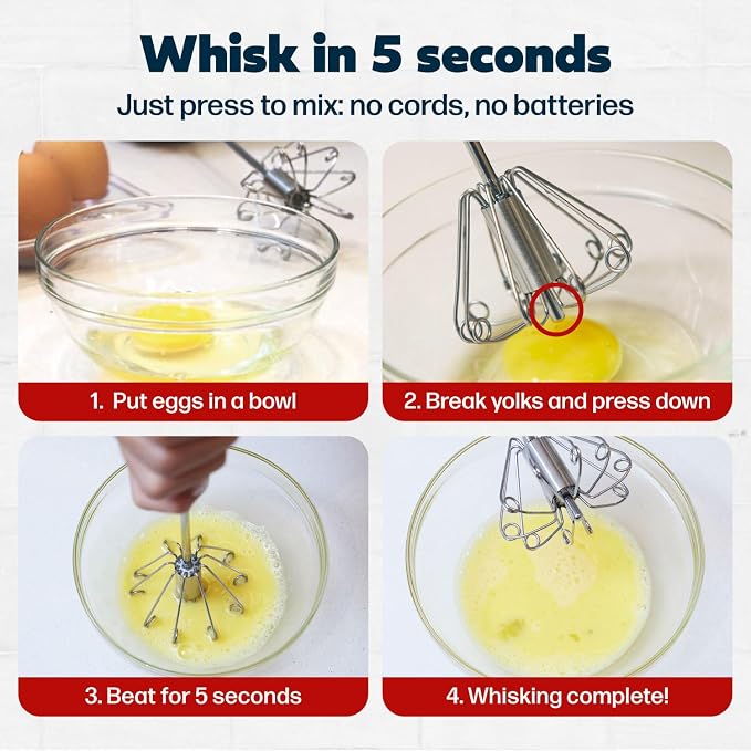 14 Inch Stainless Steel Egg Beater - Image 7