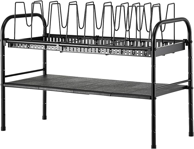 HULISEN Pots and Pans Organizer Under Cabinet, Expandable 2-Tier Pots and Pans - Image 7