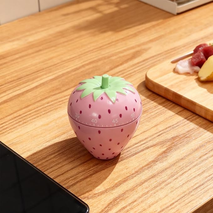 Cute Fruit Cookie Kitchen Timer | Novelty Manual Cooking Alarm | Fun Shaped - Image 7