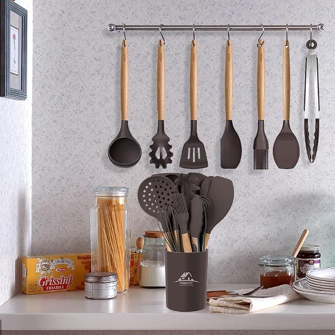 MIBOTE Silicone Cooking Kitchen Utensils Set - Image 7