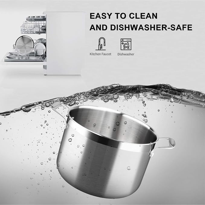 Duxtop Whole-Clad Tri-Ply Stainless Steel Stockpot - Image 6