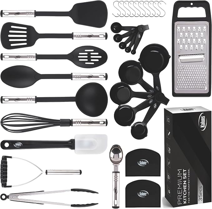 Kitchen Utensils Set 35 PCS Cooking Utensils Set, Nonstick and Heat Resistant by Kaluns%C2%AE