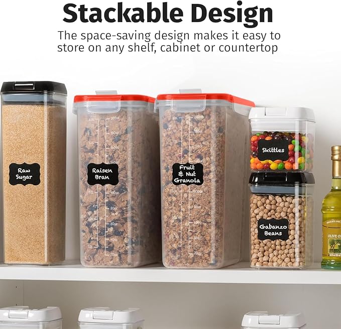 Shazo 2 Pack EXTRA Large Airtight Food Storage Cereal Containers - Image 7