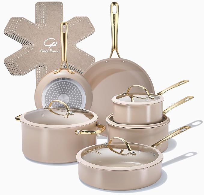 Chef Power Ceramic Cookware Sets, Cookware Set by ChefPower