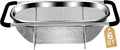 Over the Sink Colander - 6QT Strainers and Colanders - Stainless Steel Strainer by UTTKOJ