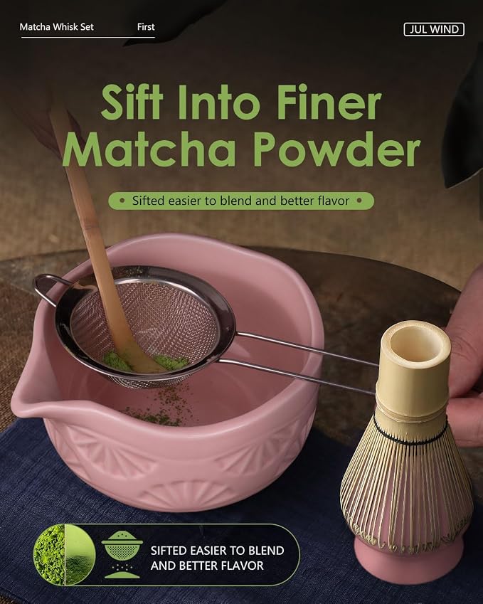 Matcha Whisk Set, Ceramic Matcha Set Includes Matcha Bowl - Image 4