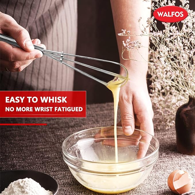 Walfos Mini Whisks Stainless Steel 6pcs; 7" - Image 7