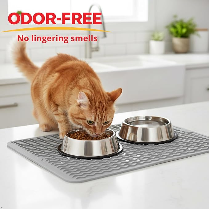 Silicone Drying Mat 16 × 12 – Gray Non-Slip Sink Mat - Image 5