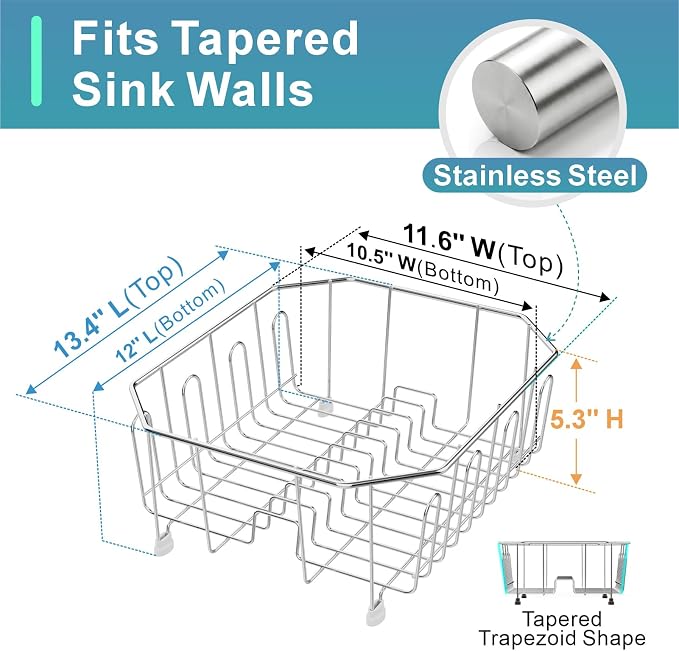 GSlife Small in Sink Dish Drying Rack - Image 3