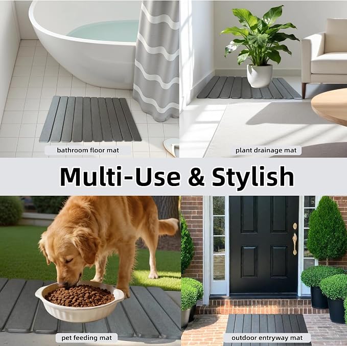 Large Stone Dish Drying Mat for Kitchen Counter Sink Bathtub, Diatomaceous - Image 7