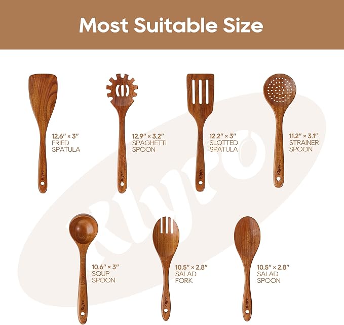 Kitchen Utensils Set, 7 Piece Premium Cooking Utensils Set, Durable Non-Stick - Image 6
