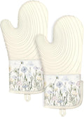 Slohif Long Silicone Oven Mitts Heat Resistant by Slohif