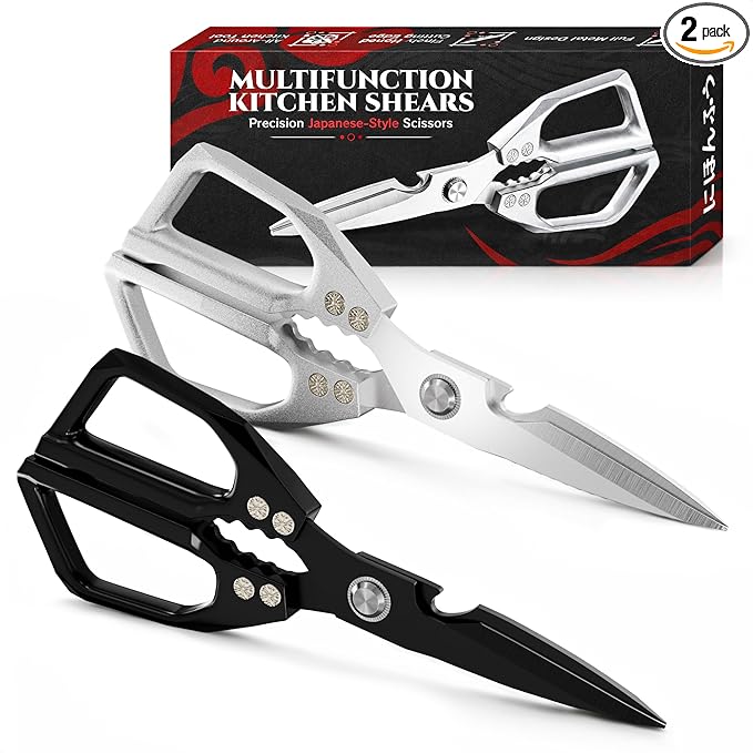 Poultry Shears Heavy Duty Set of 2 – 3Cr13 Stainless Steel | Style of Japanese by LIBERHAUS