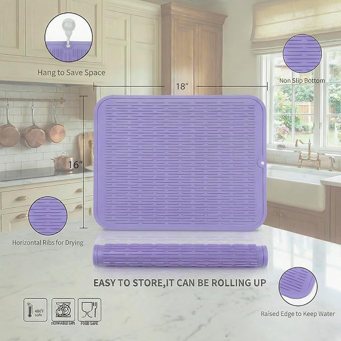 MicoYang Silicone Dish Drying Mat - Image 2