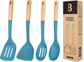 Silicone Cooking Utensils Set, Perfectly Angled by BADIANO