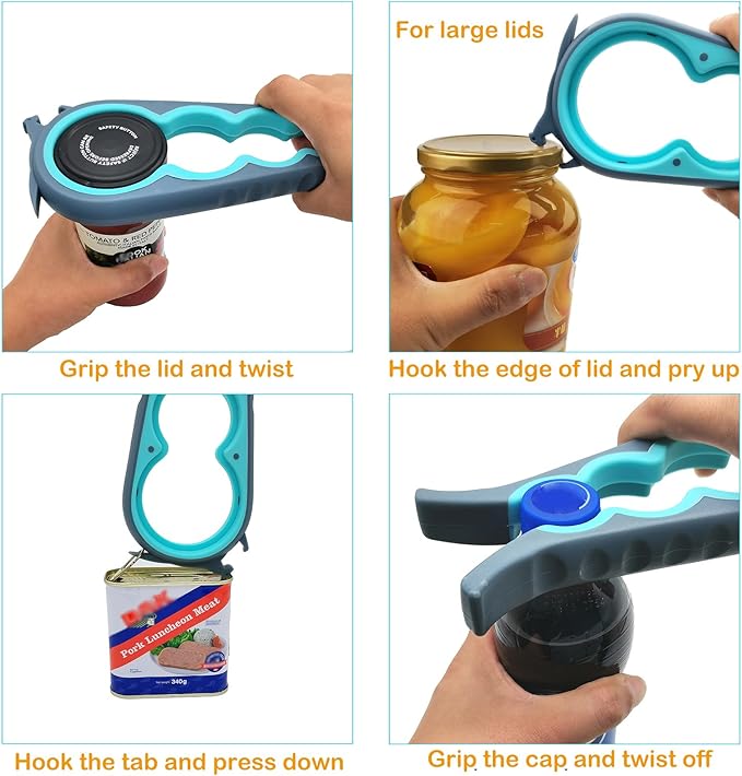 Latest Jar Opener and 5 in 1 Bottle Opener - Image 3