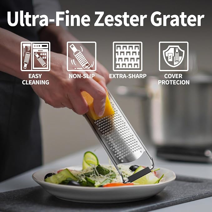 Cheese Grater, Lemon Zester, Fine Cheese Grater - Image 2