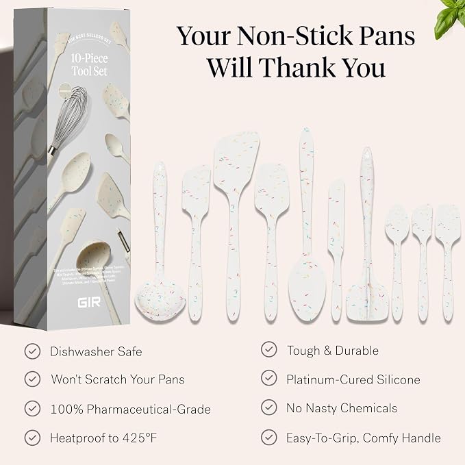 GIR: Get It Right 10-Piece Silicone Ultimate Kitchen Utensil Set – Spatulas - Image 4