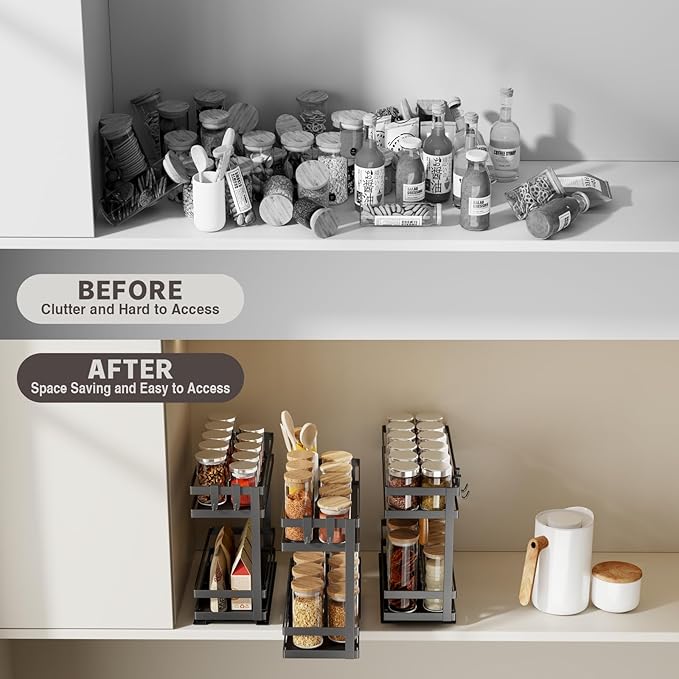 Magheo Pull Out Spice Rack Organizer - Image 4