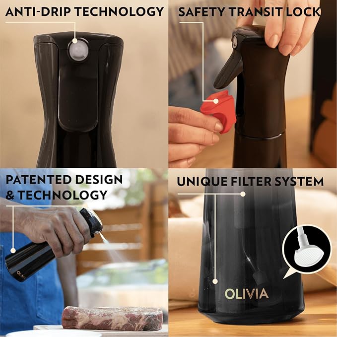 FLAIROSOL OLIVIA SIGNATURE Advanced Kitchen Oil Sprayer Technology, Fine Mist & - Image 3
