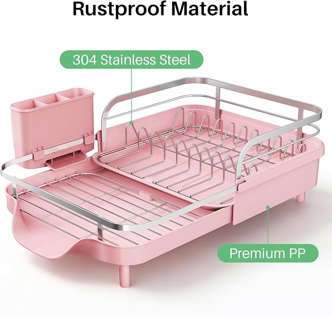 SNTD Dish Drying Rack, Expandable Dish Rack - Image 5