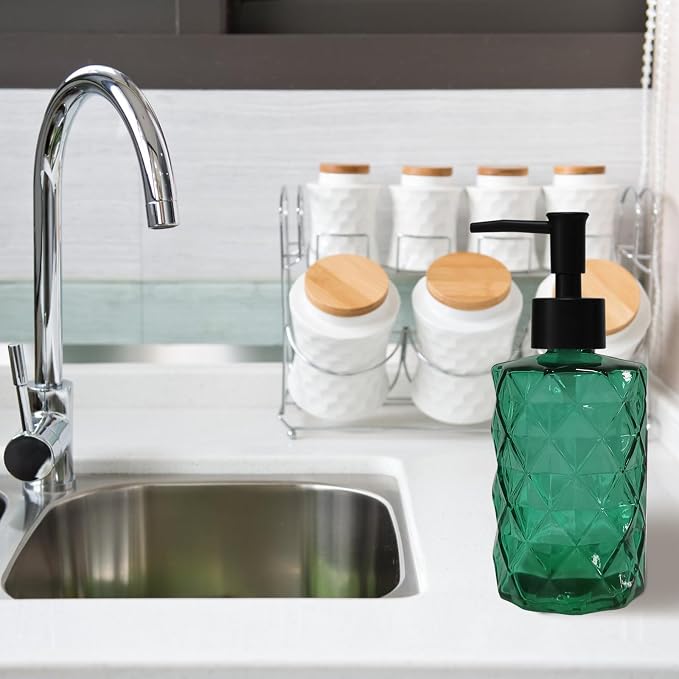 Green Bathroom Soap Dispenser Set - Image 5